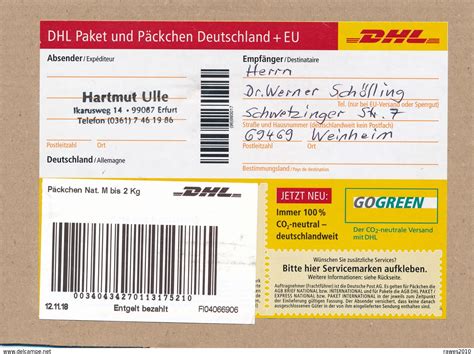 päckchen international online franking.